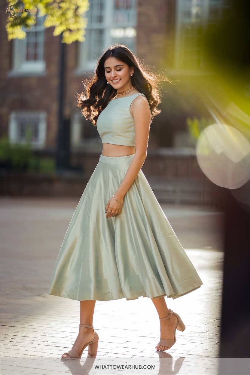 green emerald velvet dress High-Low White Graduation Dress with Lace Ruffle White / 4